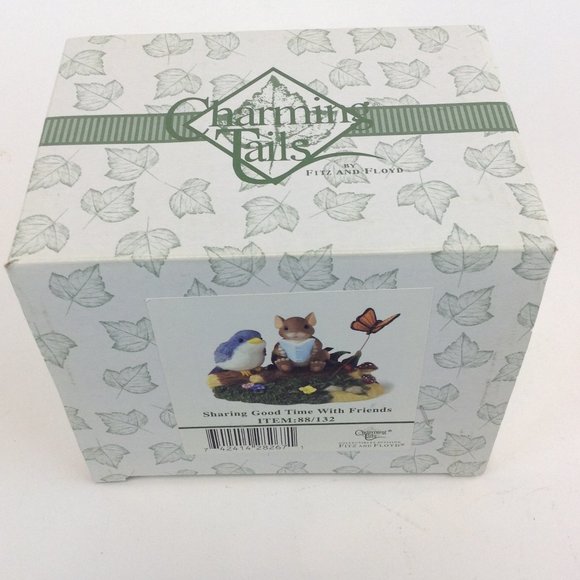 Fitz and Floyd Charming Tails Figurine "Sharing Good Time with Friends" - Picture 16 of 16